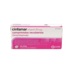 Cinfamar Infantil 25 Mg 4 Comprimidos