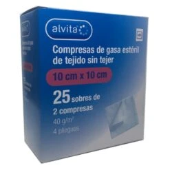 Compresas Gasa Sin Tejer 10X10CM 25x2U