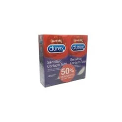 Durex Sensitivo Contacto Total 12 X 2 Uds Duplo