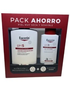 Eucerin Rutina Enquiquecida Loción 1 Litro + Gel Baño 200 Ml