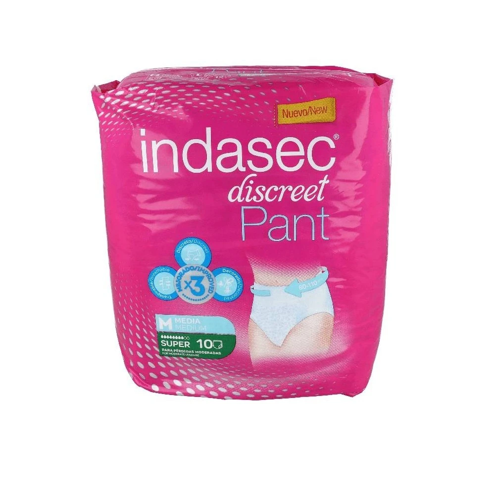 Indasec Panty Super Media 10 Uds 2 Indasec Panty Super Media 10 Uds - Imagen 2