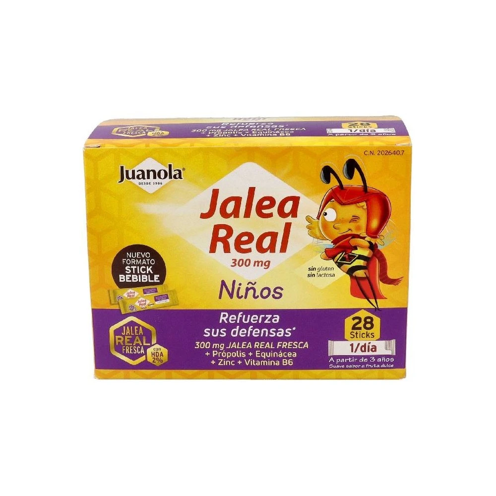 Juanola Jalea Real Niños Vitalidad Defensas 28 Sticks 2 Juanola Jalea Real Niños Vitalidad Defensas 28 Sticks - Imagen 2