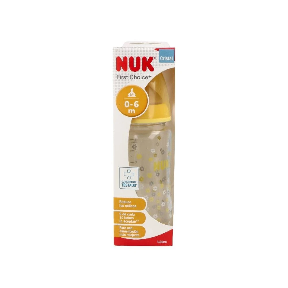 Nuk Biberon First Choice Cristal 240 Ml 4 Nuk Biberon First Choice Cristal 240 Ml - Imagen 4