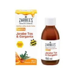Johnson & Johnson Zarbee's Jarabe Familia Tos Y Garganta 150 Ml -Farmacia de Jaime zarbees jarabe familia tos y garganta 150 ml 1